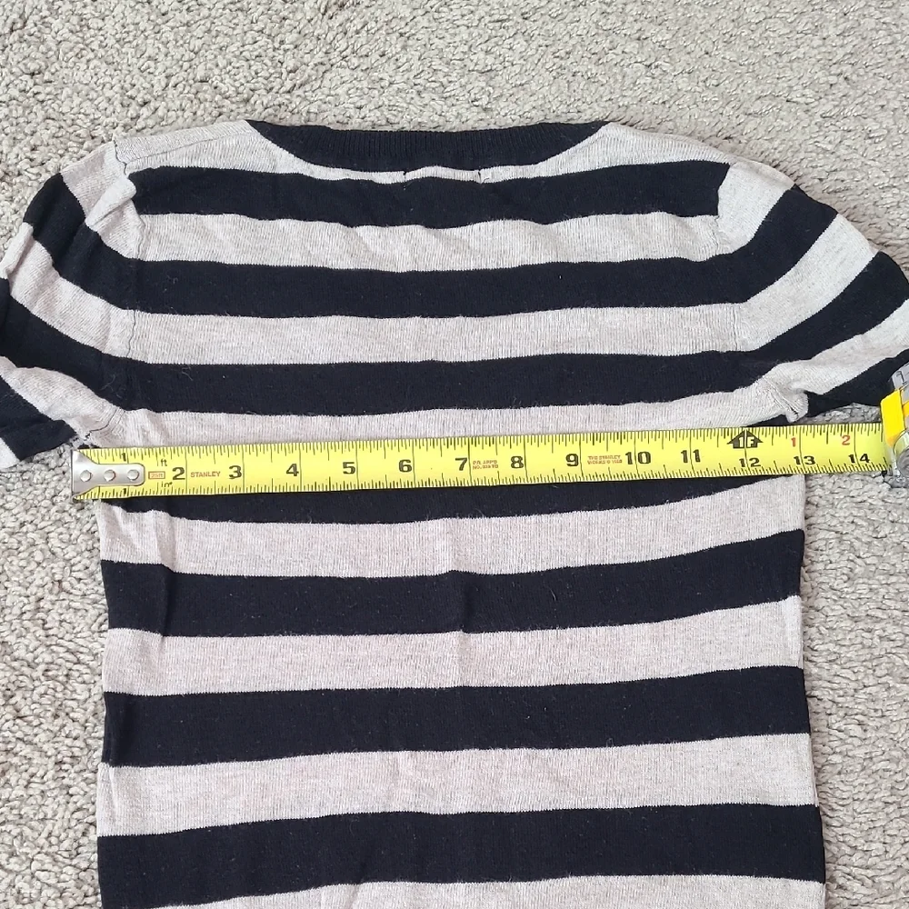 Ambiance Striped V-Neck Sweater